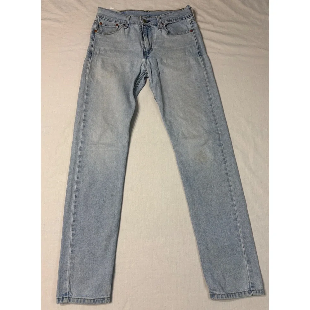Levis 510 Skinny Fit Jeans Mens 29x32 Light Wash Denim Blue 05510-0875